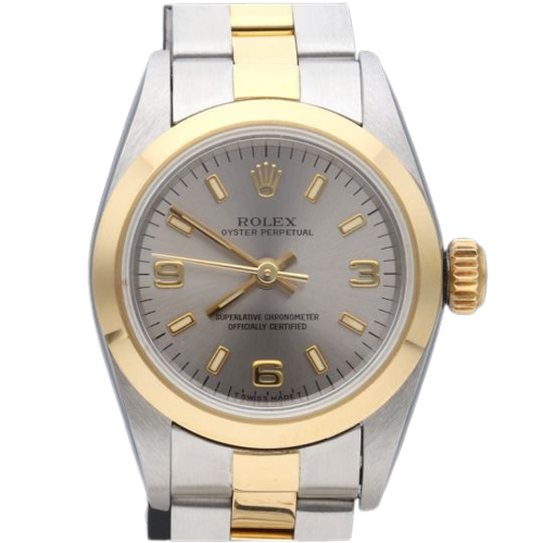 Rolex Oyster Perpetual - Montre Lady en or jaune et acier