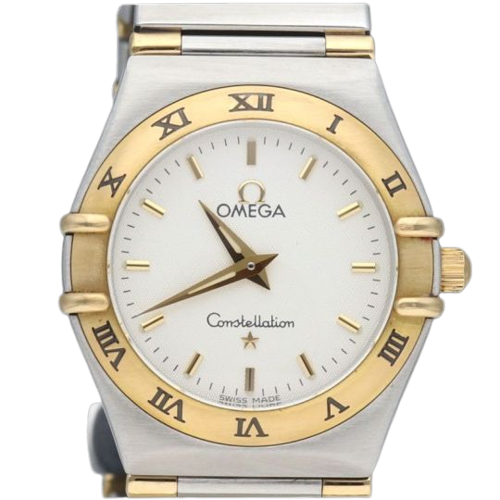 Omega Constellation - Montre femme en or jaune et acier