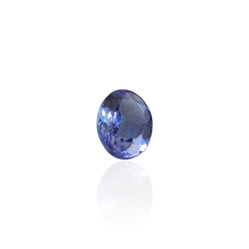 Pendentif Tanzanite - Pierre ovale mixte de Tanzanie 0,74 ct 58 Facettes #24-108-TZVLCH