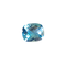 Topaze London Blue - Pierre 6,295 ct taille Choval Bubble