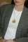 Pendentif Médaille astrologique Cancer - Pendentif en or jaune années 70 58 Facettes
