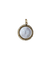 Pendentif Médaille ancienne ange penseur en or jaune, nacre et perles 58 Facettes