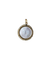 Médaille ancienne Ange Penseur en or jaune, nacre et perles