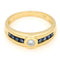 Bague 54.5 Punto Luce - Bague en or jaune 18k, diamant et saphirs 58 Facettes B905F1DE60F44DA496E3D9C5EFE4106C