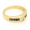 Bague 54.5 Punto Luce - Bague en or jaune 18k, diamant et saphirs 58 Facettes B905F1DE60F44DA496E3D9C5EFE4106C