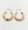 Boucles d'oreilles Créoles Art déco - Boucles d'oreilles en or rose 18k 58 Facettes A07383