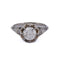 Bague 55 Bague ancienne en or blanc 18k avec diamant 58 Facettes AN570 P20 (00029)