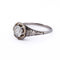 Bague 55 Bague ancienne en or blanc 18k avec diamant 58 Facettes AN570 P20 (00029)