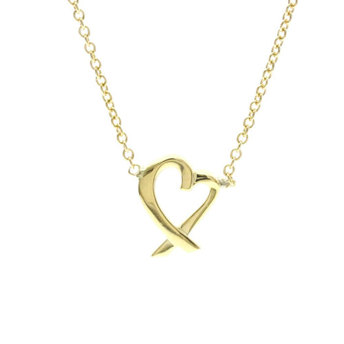 Collier Tiffany & Co. Paloma Picasso Loving Heart - Collier en or jaune 58 Facettes x9vs7p3ijk