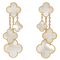 Van Cleef & Arpels Magic Alhambra - Boucles d’oreilles en or jaune et nacre
