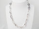 Collier Collier en or blanc 18 carats à maillons ovales – 25 g 58 Facettes 23426
