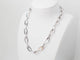 Collier Collier en or blanc 18 carats à maillons ovales – 25 g 58 Facettes 23426