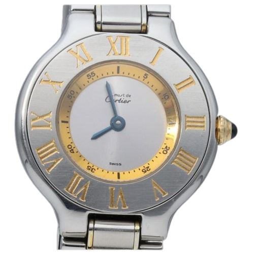 Cartier Must 21 - Montre en or jaune et acier