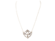 Collier Collier volutes en or jaune, argent, grenats, diamants et perle 58 Facettes 33049
