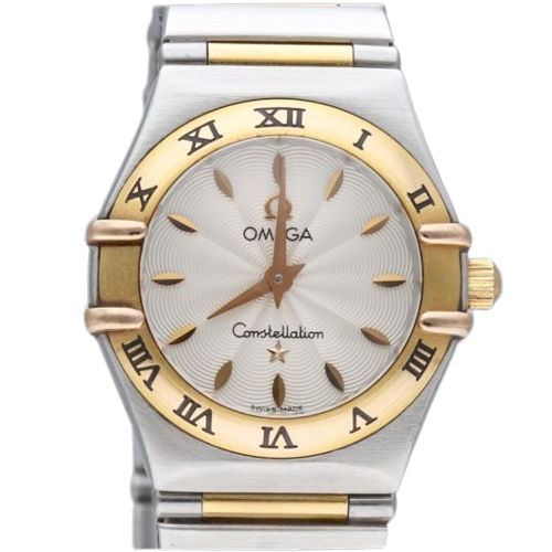 Omega Constellation - Montre femme en or jaune et acier