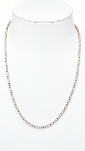 Collier Collier rivière en or blanc 18 carats et diamants, 2,37 ct 58 Facettes 32848