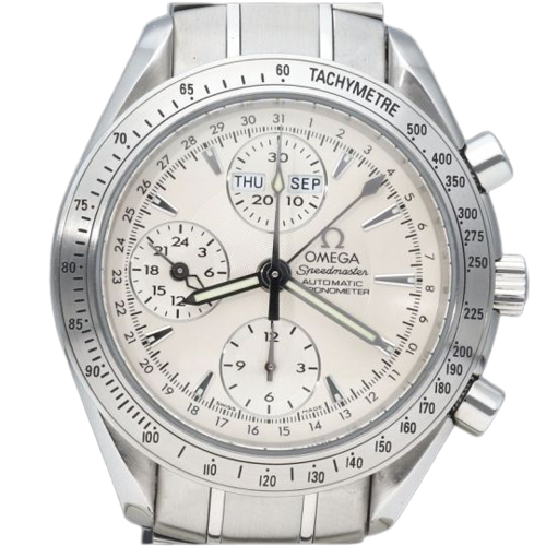 Omega Speedmaster - Montre Day-Date Chronograph en acier