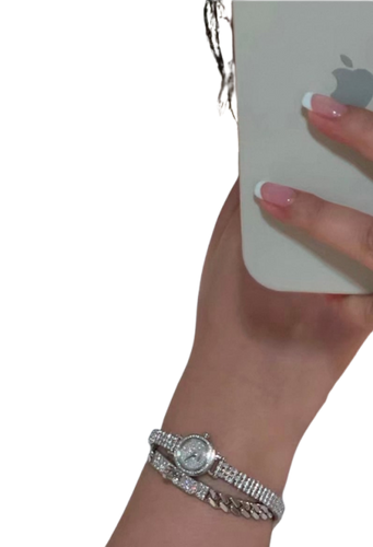 Hermès Faubourg - Montre en or blanc et diamants