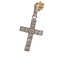 Croix diamants en or blanc