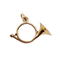 Pendentif corps de chasse en or 18k
