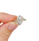 Bague toi et moi antique en or 18k, platine et diamants
