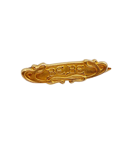 Broche Art nouveau Bébé en or 18k