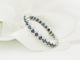 Bague 53 Bague alliance complète en or blanc et saphirs bleus 58 Facettes 27952