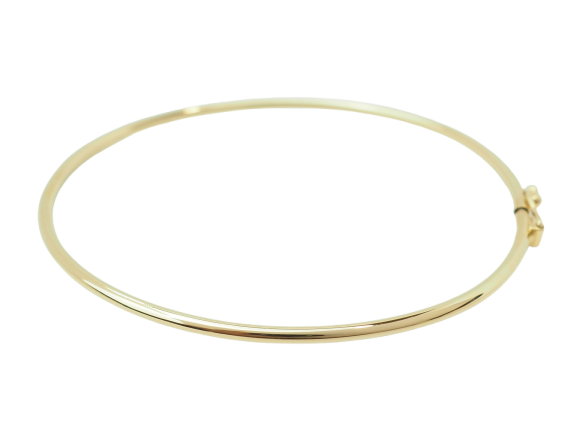 Bracelet jonc flexible en or jaune