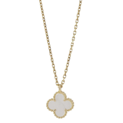 Collier Van Cleef & Arpels Vintage Alhambra - Collier pendentif en or jaune et nacre 58 Facettes dl545as8jt