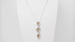 Collier Collier en or blanc, citrines et diamants 58 Facettes 32805b