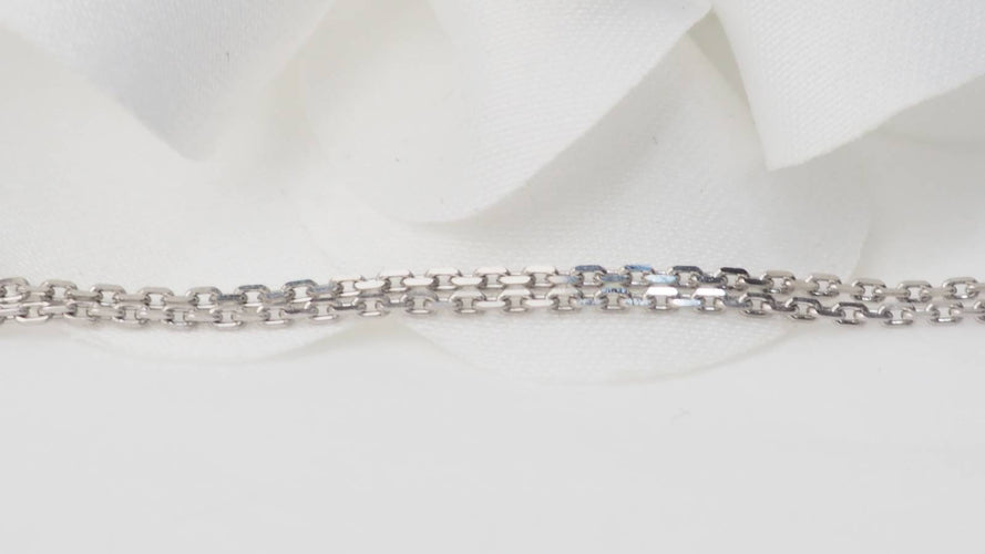 Collier Collier en or blanc, citrines et diamants 58 Facettes 32805b
