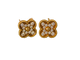 Van Cleef & Arpels Vintage Alhambra - Boucles d'oreilles en or jaune et diamants