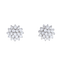 Boucles d'oreilles convertibles en or blanc 18K, diamants et perles