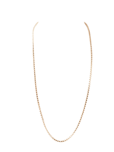 Collier Collier maille vénitienne ronde en or rose 58 Facettes 33342