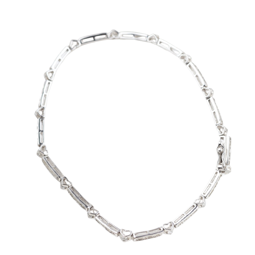 Bracelet en or blanc 18K et diamants 1,06 ct