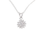 Collier pendentif en or blanc 18K et diamants