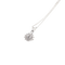Collier pendentif en or blanc 18K et diamants