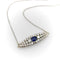 Collier Pendentif collier victorien en or 14K, diamants et saphir 58 Facettes A2009P