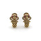 Boucles d'oreilles Boucles d'oreilles vintage en or 18K, diamants et rubis 58 Facettes A2009R