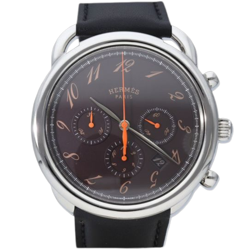 Hermès Arceau - Montre chronographe en acier