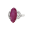 Bague 50 Bague en or blanc avec rubis et diamants 58 Facettes 61200063