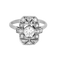 Art Déco - Bague en platine et diamants