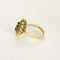 Bague 55 Bague navette en or jaune, émeraude et diamants 58 Facettes B260165