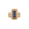 Mauboussin - Bague en or jaune, saphirs et diamants