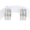 Boucles d'oreilles créoles en or blanc 18K et diamants 1,17 ct