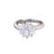 Bague marguerite en or blanc 18K et diamants