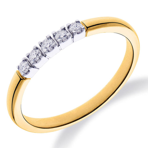 Bague 55 Bague en or blanc et jaune 14k avec diamants taille brillant 58 Facettes 96DE805196C141E4955672D632F8958A