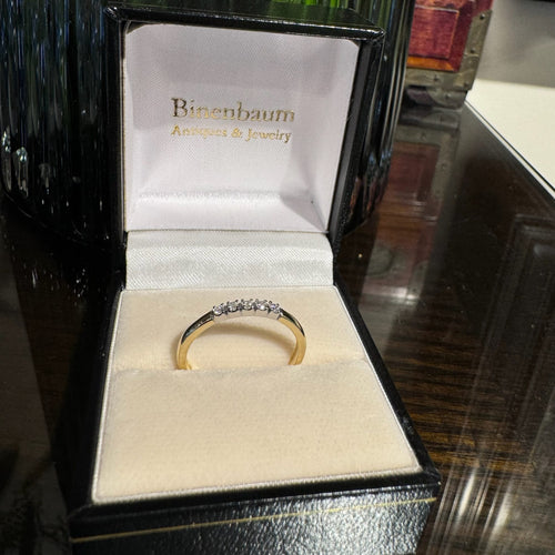 Bague 55 Bague en or blanc et jaune 14k avec diamants taille brillant 58 Facettes 96DE805196C141E4955672D632F8958A