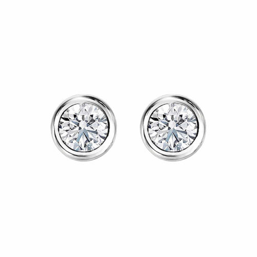 Boucles d'oreilles Embrace - Boucles d'oreilles Donut en or blanc et diamants 58 Facettes GER1012WG