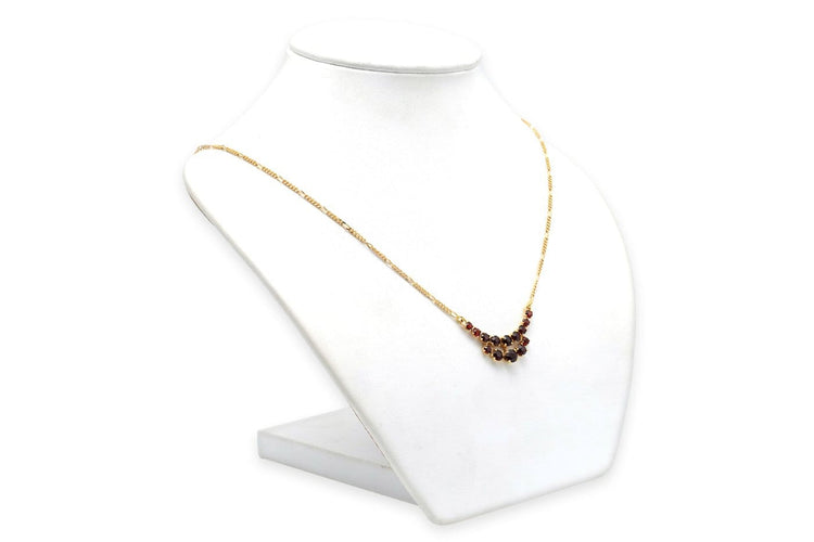 Collier Collier en or jaune 18 carats et grenats 58 Facettes 23840